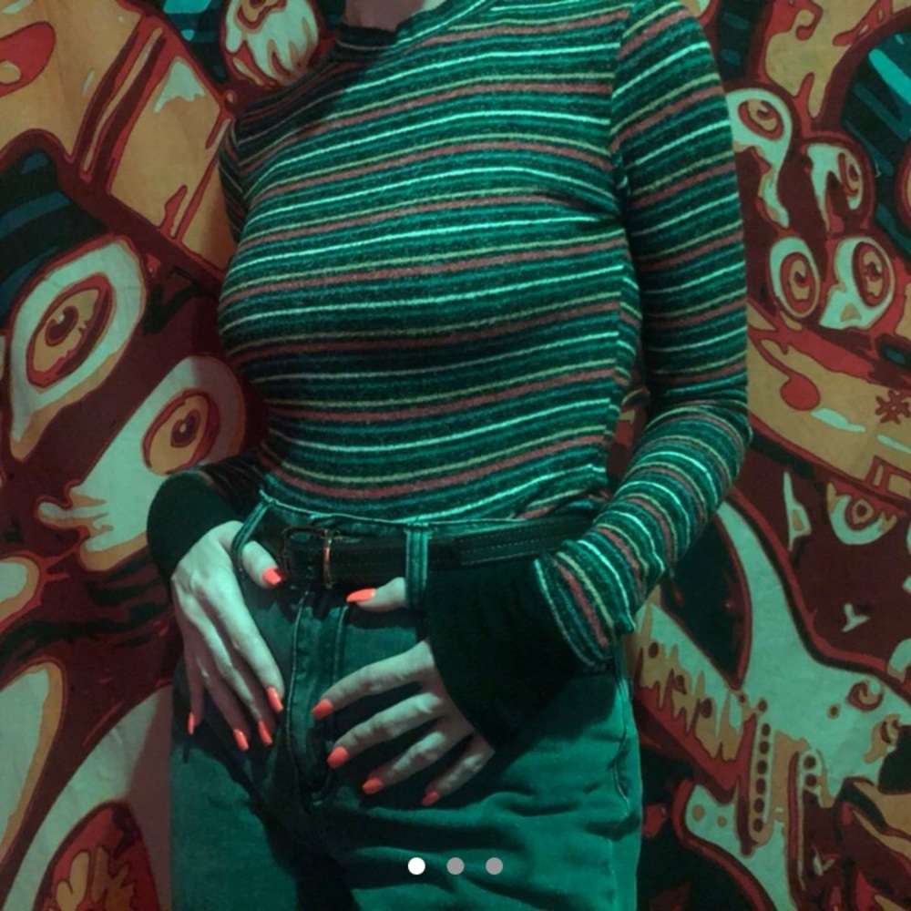 Rainbow  striped sweater